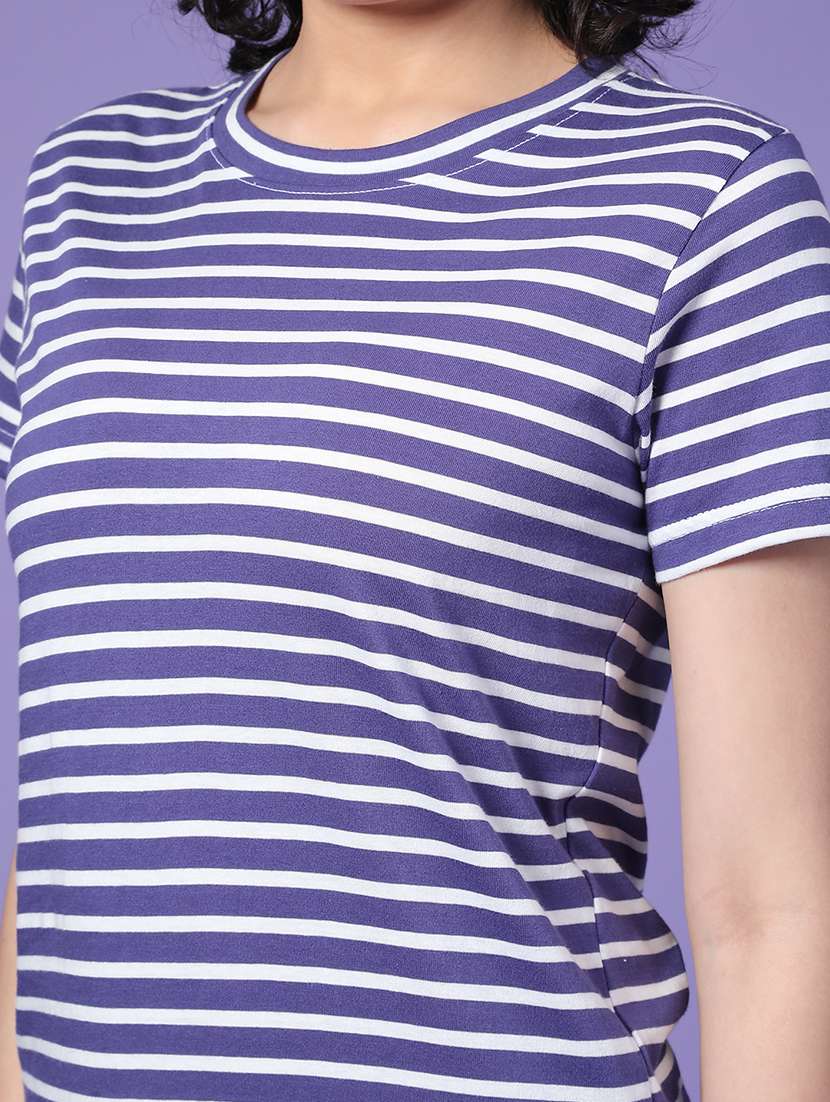 women striped short sleeve t-shirt - 22258787 -  Standard Image - 5