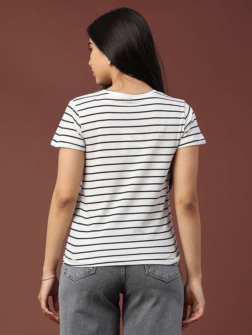 women striped short sleeve t-shirt - 22258788 -  Standard Image - 3