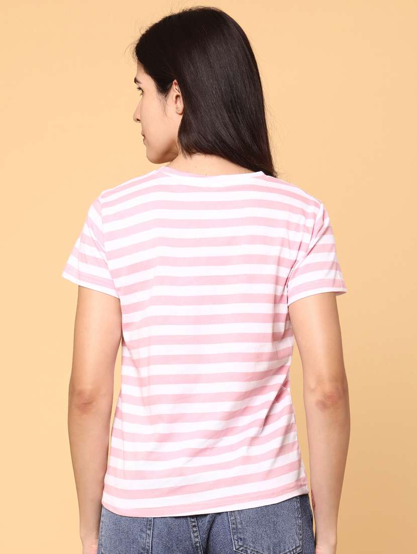 women striped short sleeve t-shirt - 22258791 -  Standard Image - 3