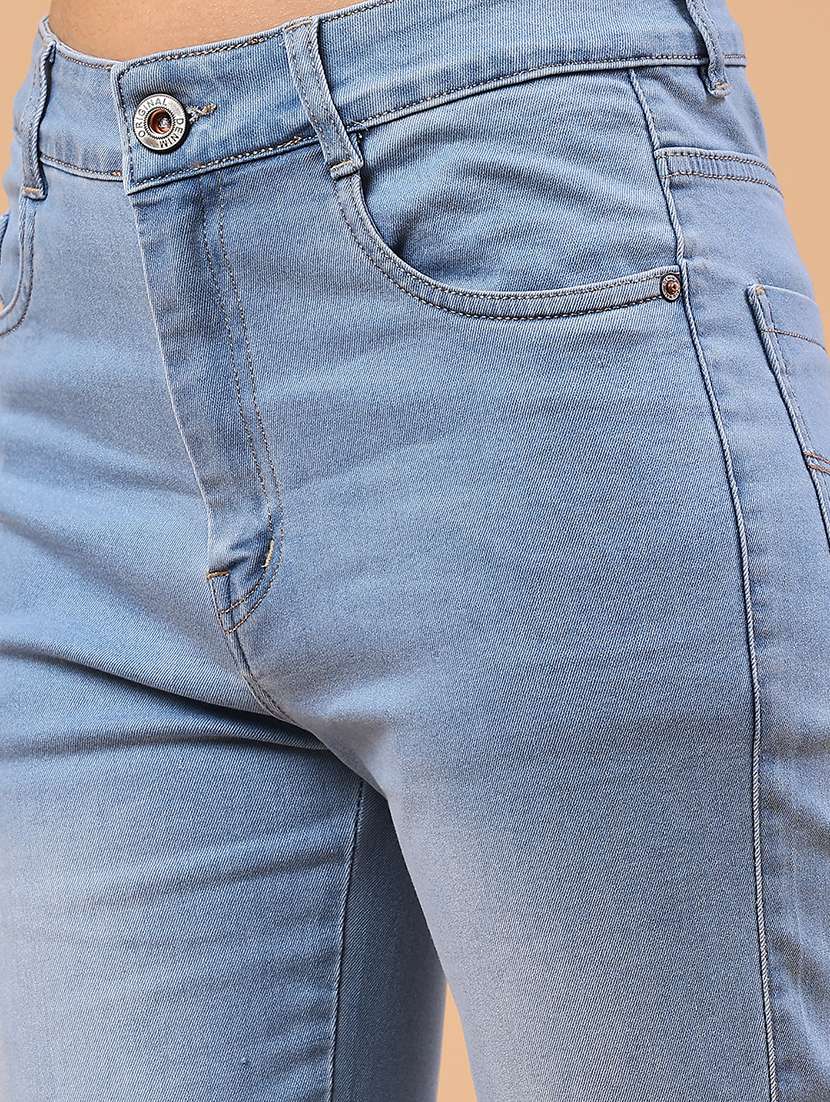 women washed high rise bootcut jeans - 22259169 -  Standard Image - 5