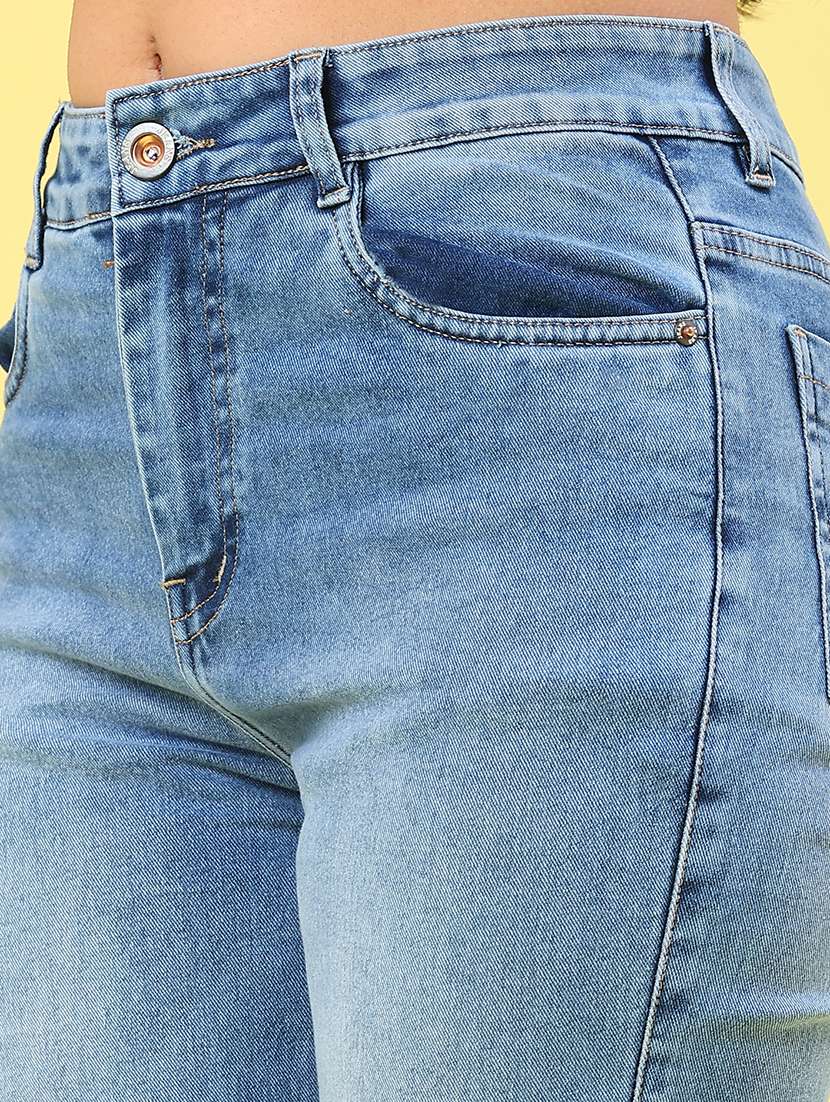 women washed high rise bootcut jeans - 22259174 -  Standard Image - 5
