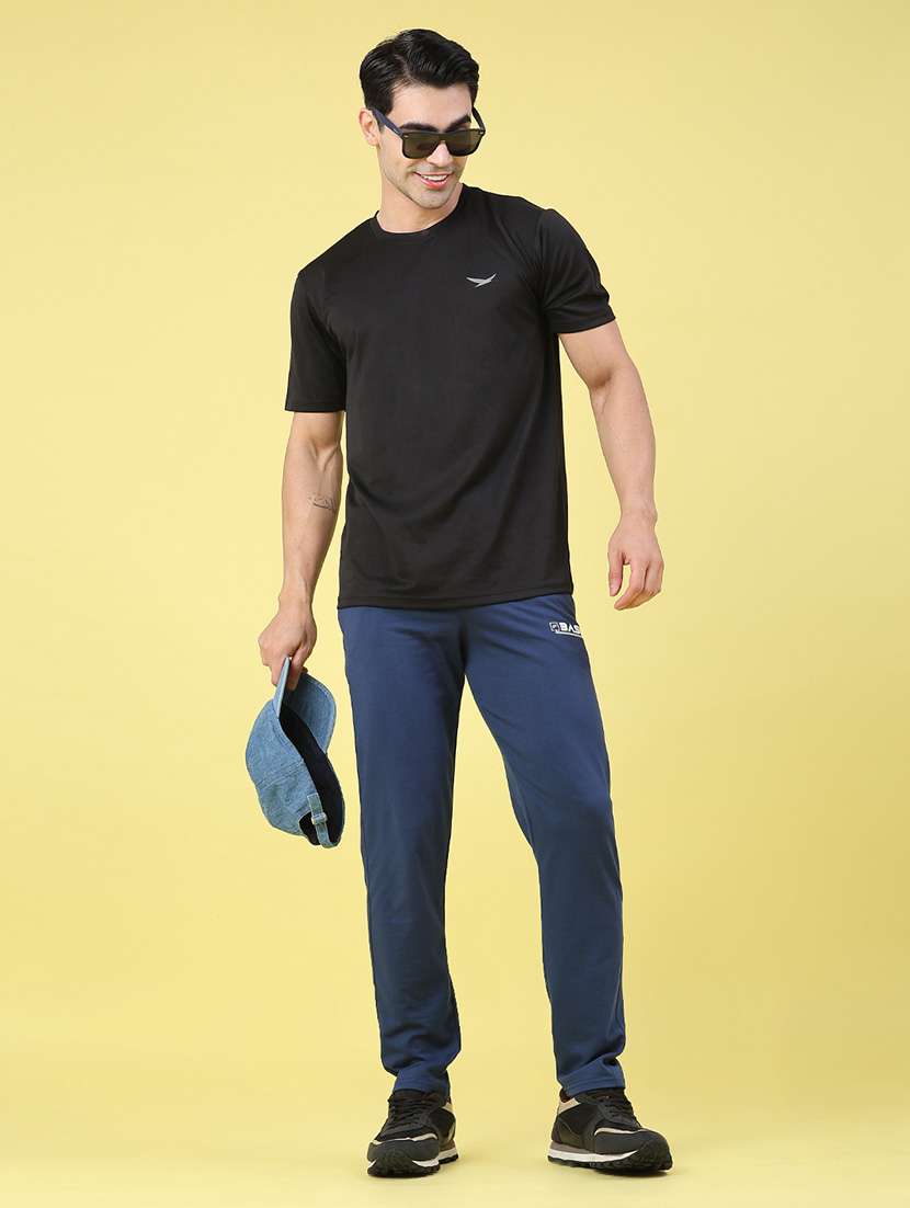 men solid mid rise full length track pant - 22259197 -  Standard Image - 5