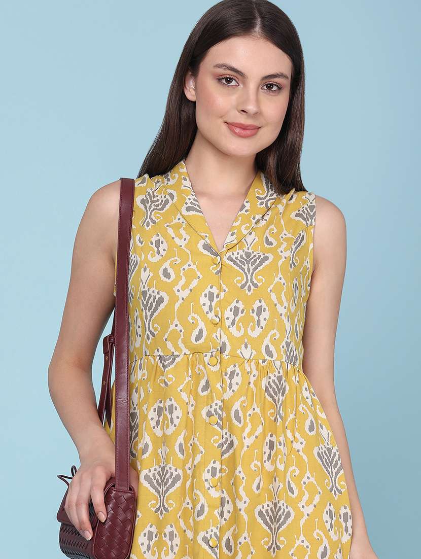 Women Printed Sleeveless A-line Dress - 22259243 -  Standard Image - 5