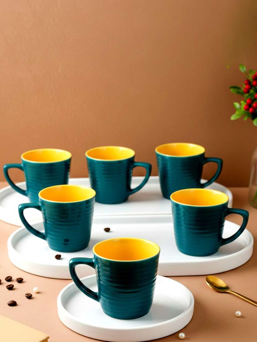 moody panda set of 6 designer cups