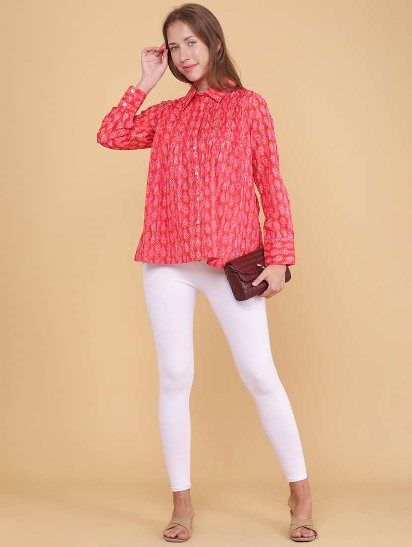 Women Printed Long Sleeves Regular Shirt - 22259294 -  Standard Image - 5