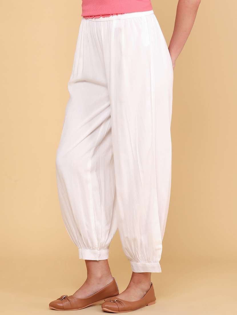 Women Solid Mid Rise Salwar - 22259302 -  Standard Image - 3