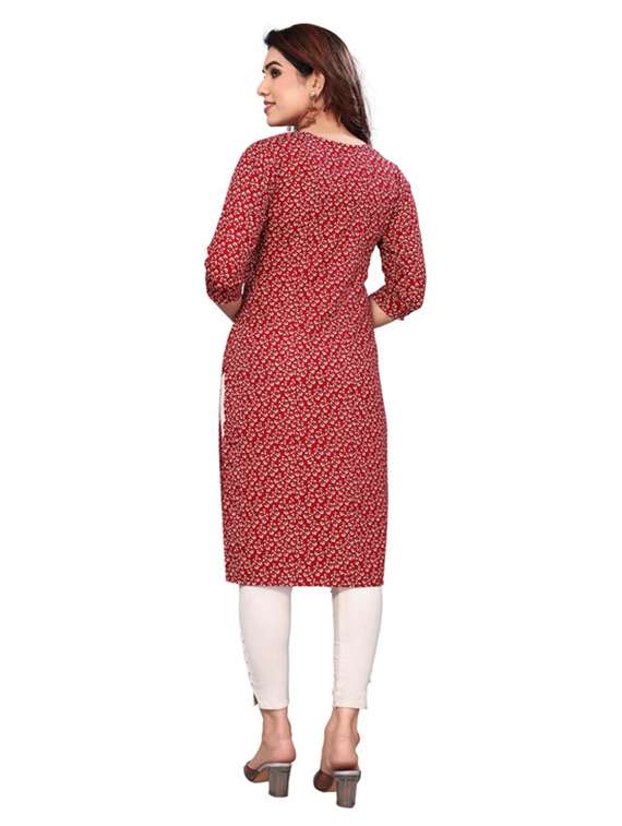 women pack of 4 printed straight kurta - 22259853 -  Standard Image - 5