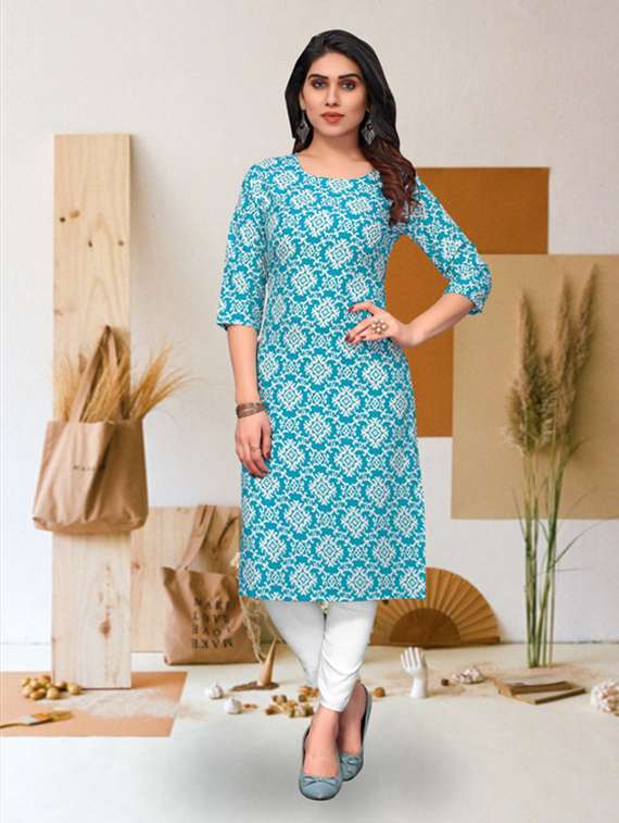 women pack of 4 printed straight kurta - 22259913 -  Standard Image - 3