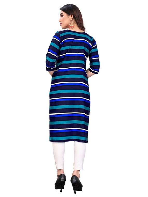 women pack of 4 printed straight kurta - 22259914 -  Standard Image - 5