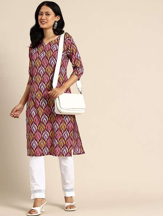 women pack of 2 printed straight kurta - 22259937 -  Standard Image - 3