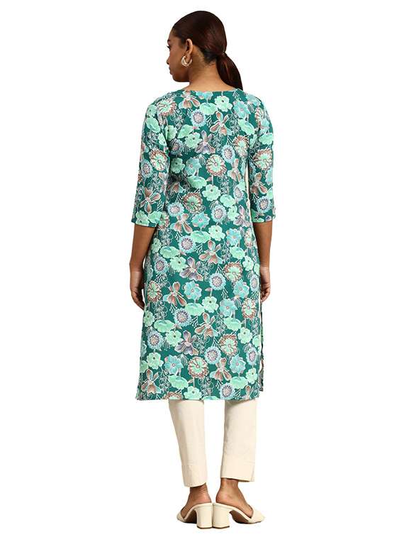 women pack of 4 printed straight kurta - 22259993 -  Standard Image - 5