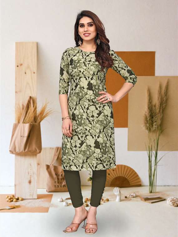 women pack of 4 printed three quarter sleeve straight kurta - 22260008 -  Standard Image - 3