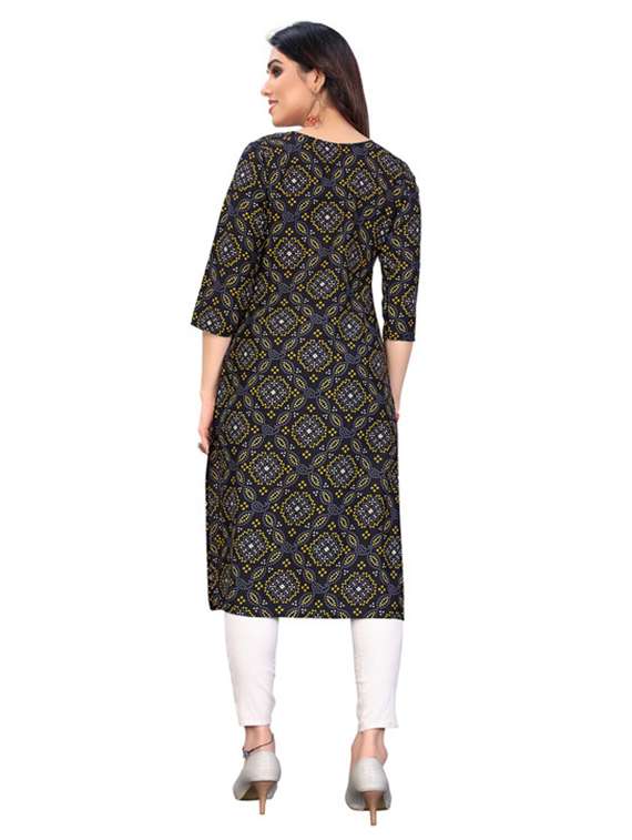 women pack of 4 printed straight kurta - 22260024 -  Standard Image - 5