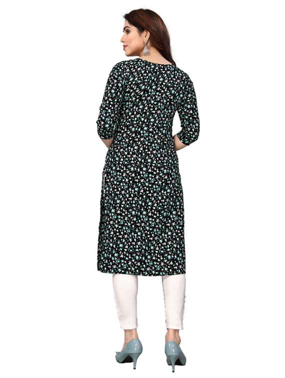 women pack of 4 printed three quarter sleeve straight kurta - 22260056 -  Standard Image - 5