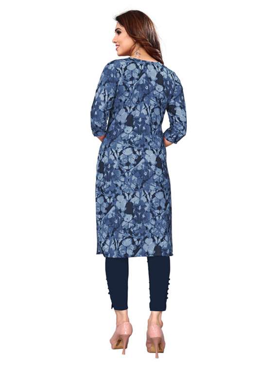women pack of 4 printed three quarter sleeve straight kurta - 22260061 -  Standard Image - 5
