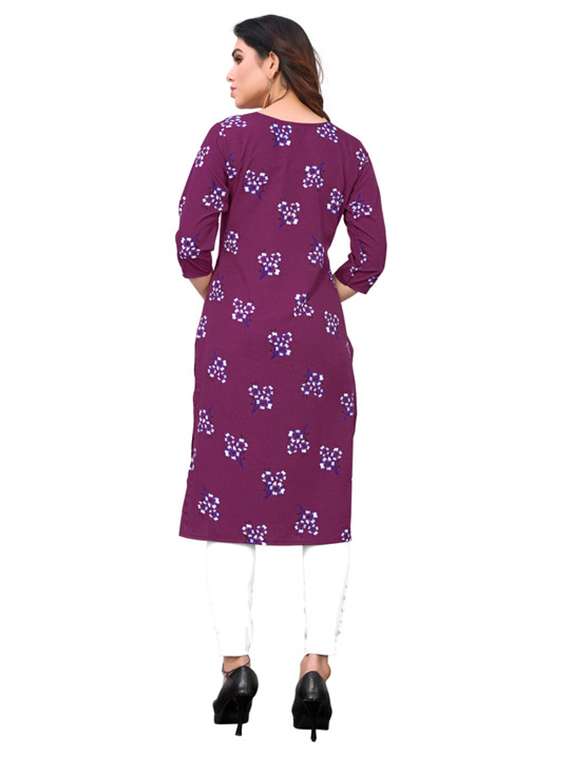 women pack of 4 printed straight kurta - 22260069 -  Standard Image - 5