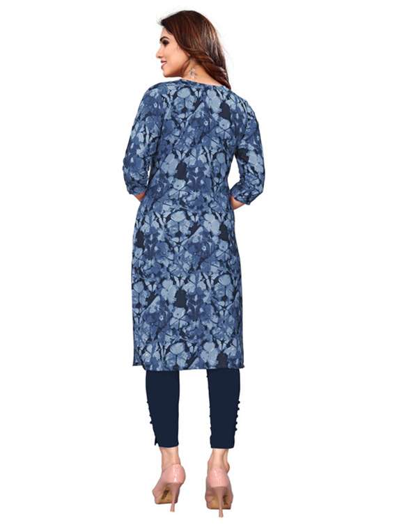 women pack of 4 printed three quarter sleeve straight kurta - 22260092 -  Standard Image - 5