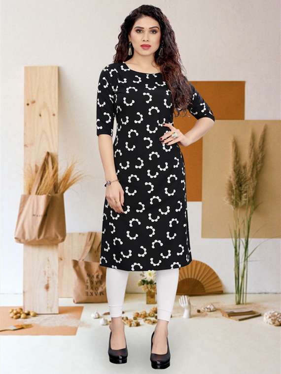 women pack of 4 printed straight kurta - 22260139 -  Standard Image - 3