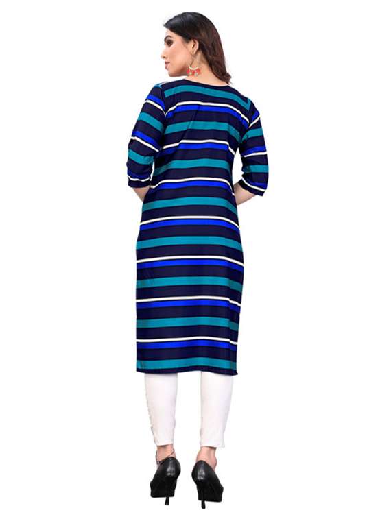 women pack of 4 printed straight kurta - 22260429 -  Standard Image - 5