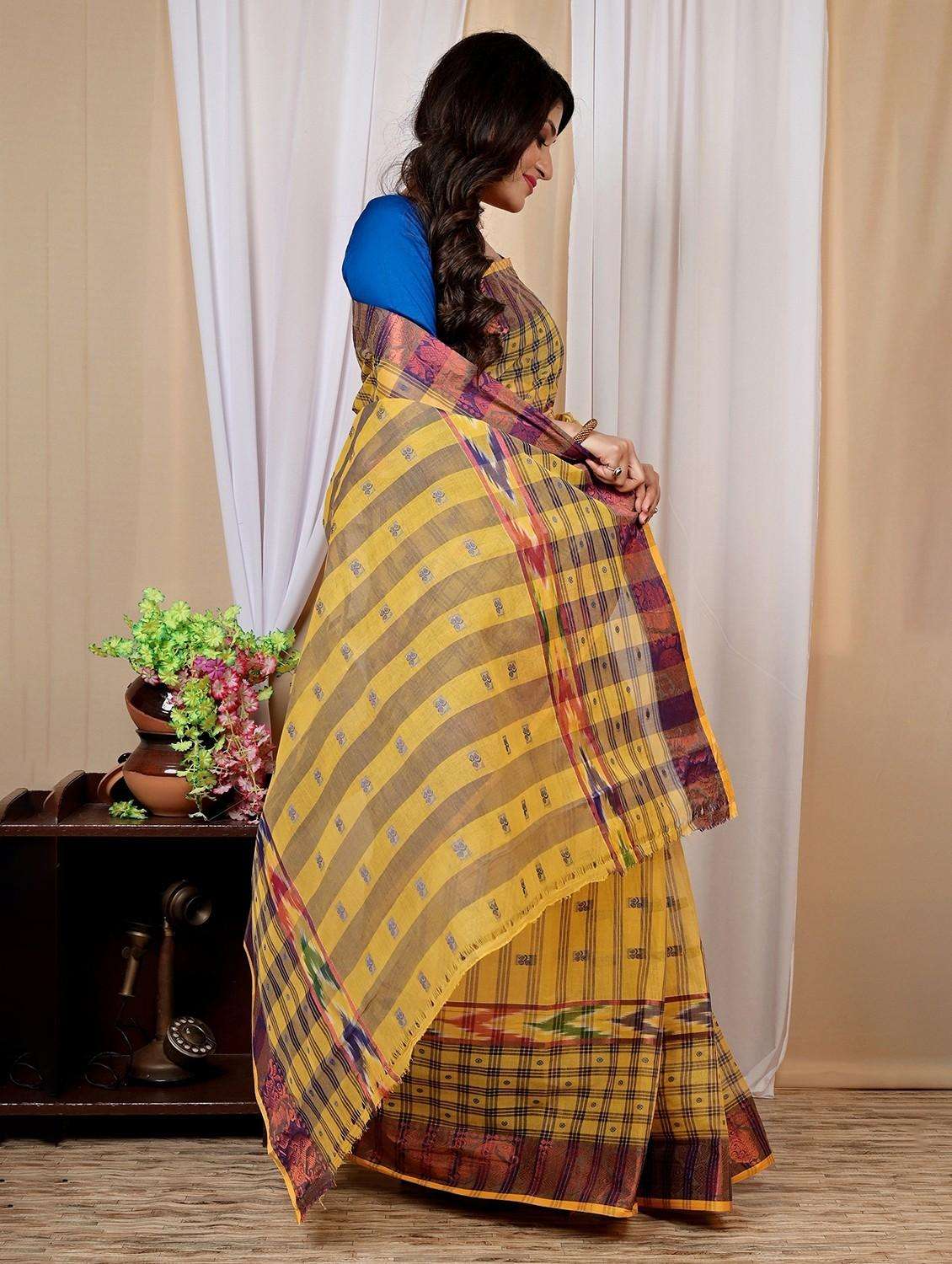 women self design handloom saree - 22260761 -  Standard Image - 3