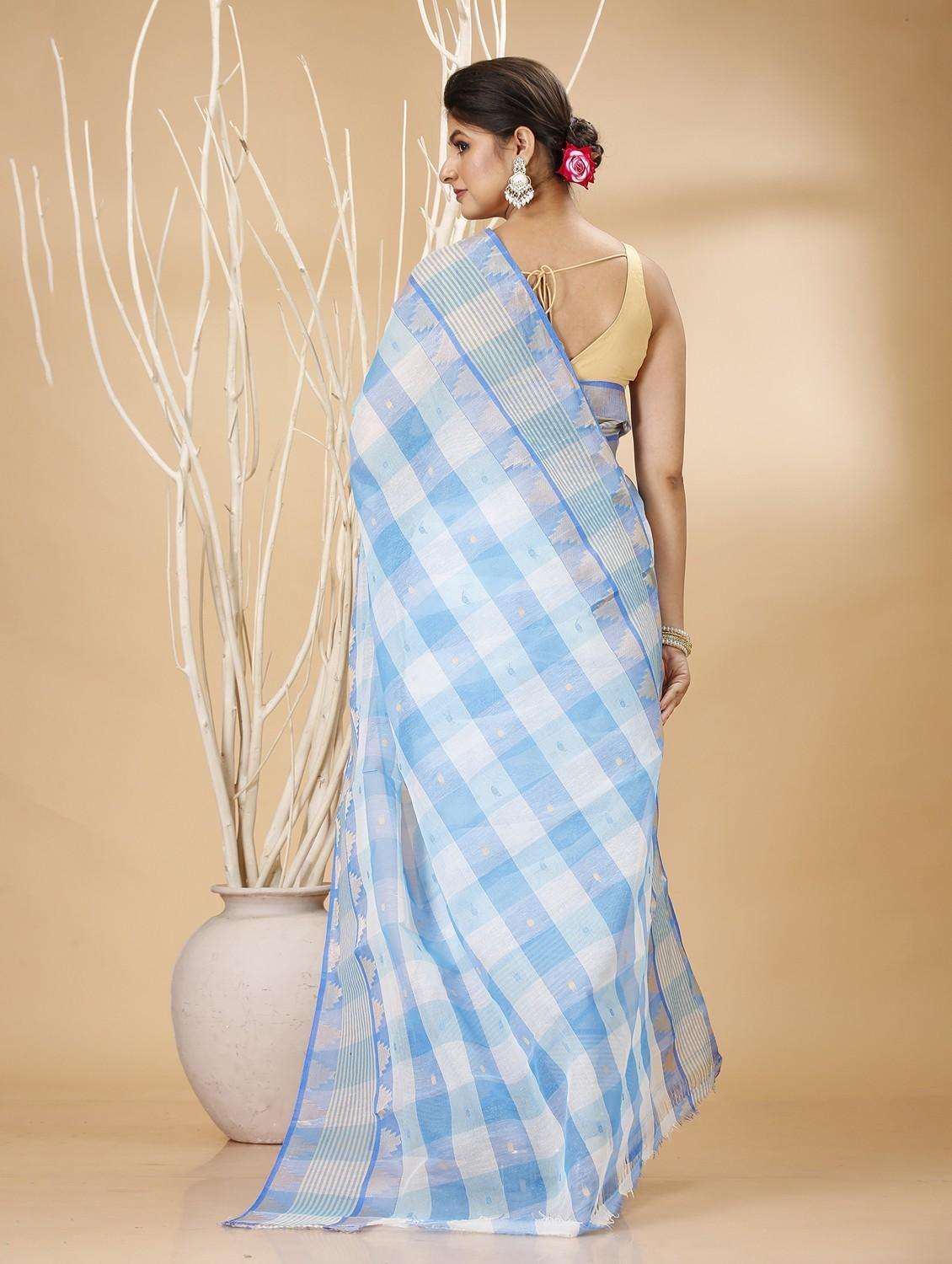 women self design handloom saree - 22260763 -  Standard Image - 3