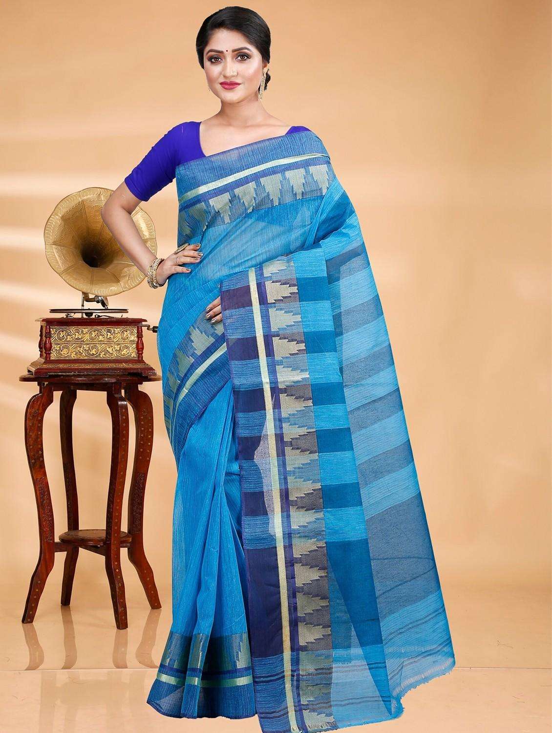 women self design handloom saree