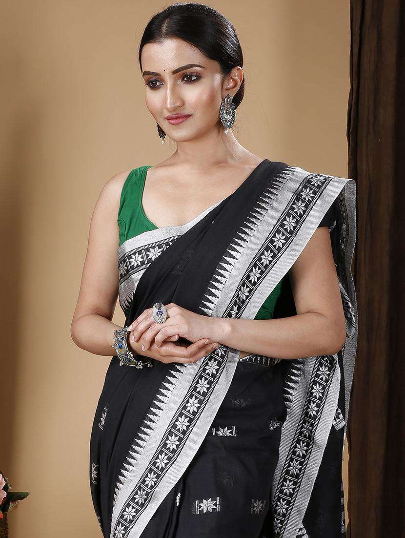 women self design handloom saree - 22260811 -  Standard Image - 3