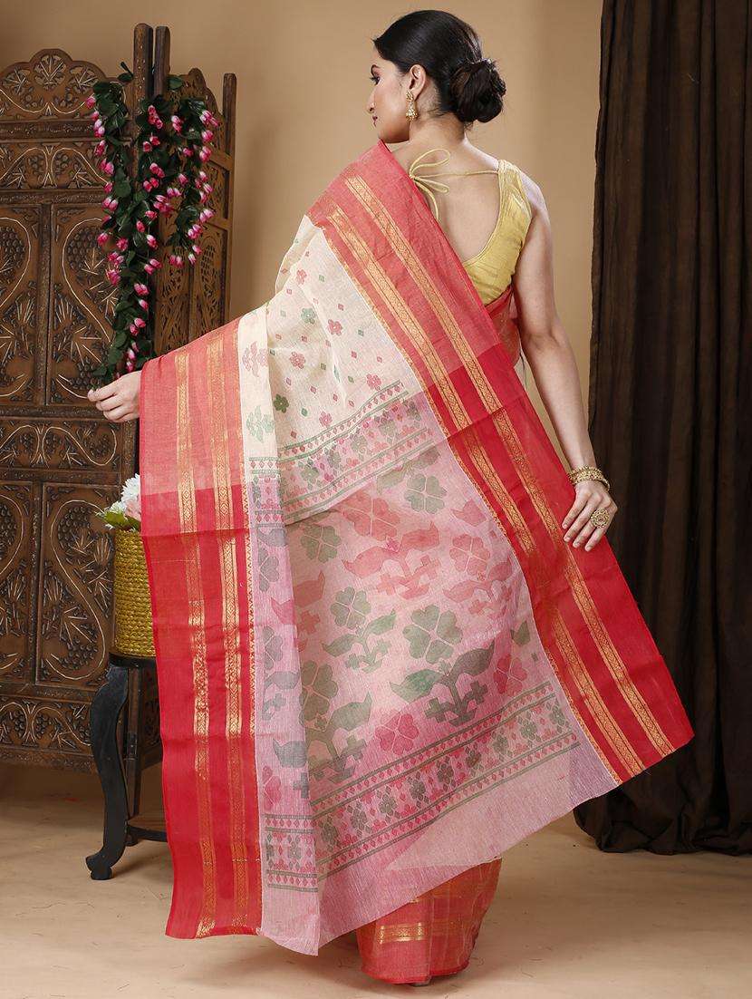 women self design handloom saree - 22260815 -  Standard Image - 3