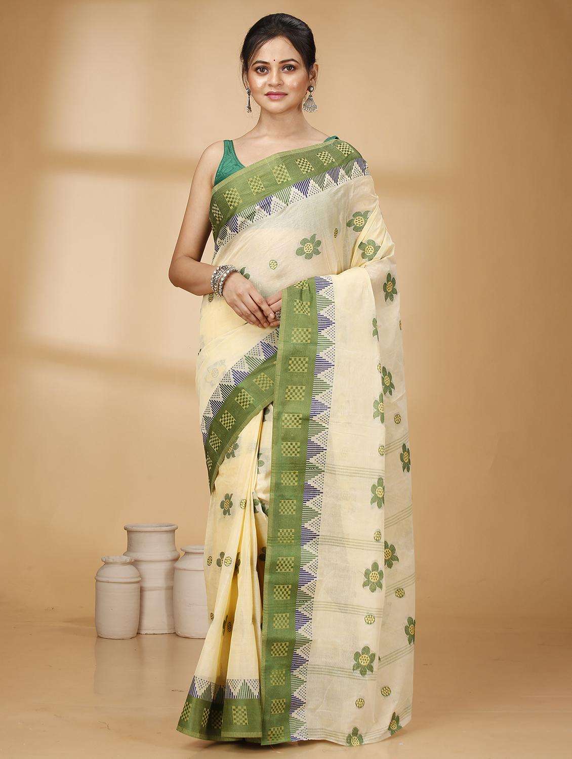 women self design handloom saree