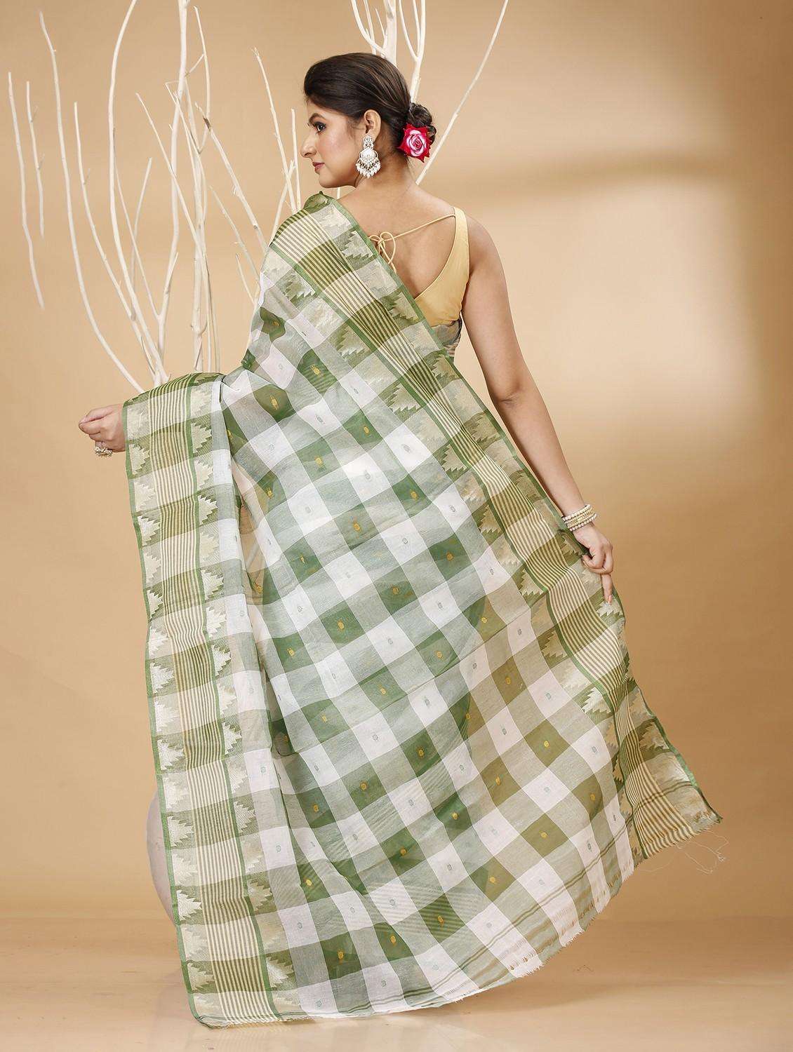 women self design handloom saree - 22260944 -  Standard Image - 3