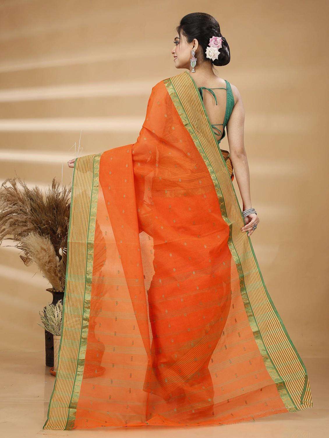 women self design handloom saree - 22260953 -  Standard Image - 3