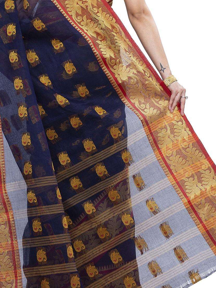 women self design handloom saree - 22260966 -  Standard Image - 3