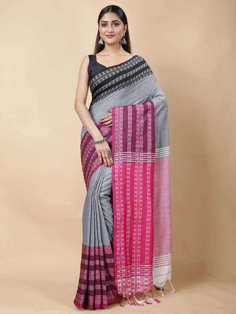 women self design handloom saree