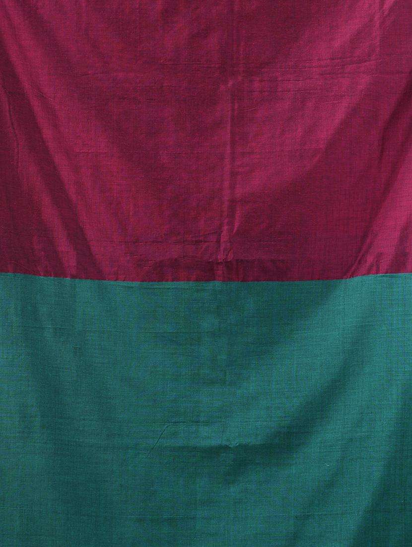 women solid handloom saree - 22261029 -  Standard Image - 3