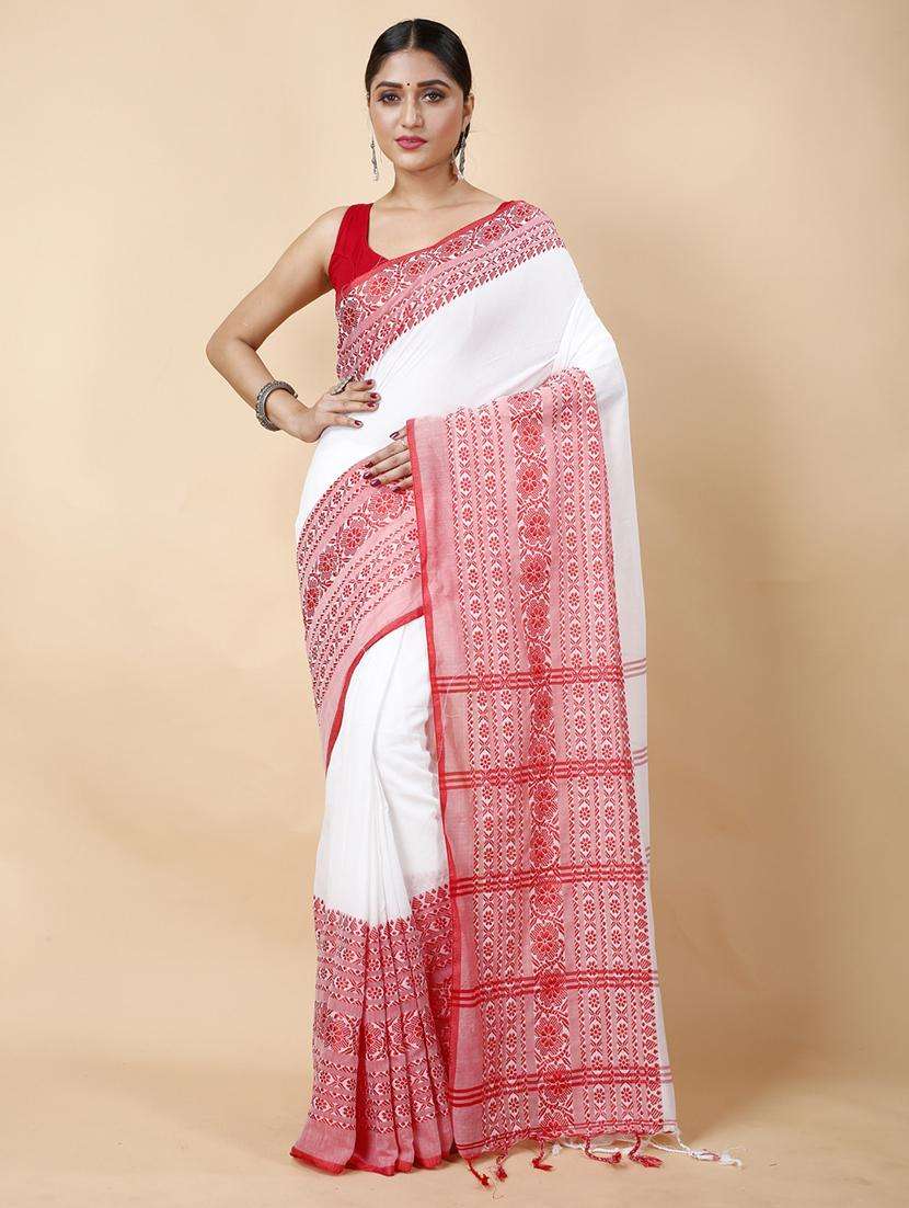 women self design handloom saree