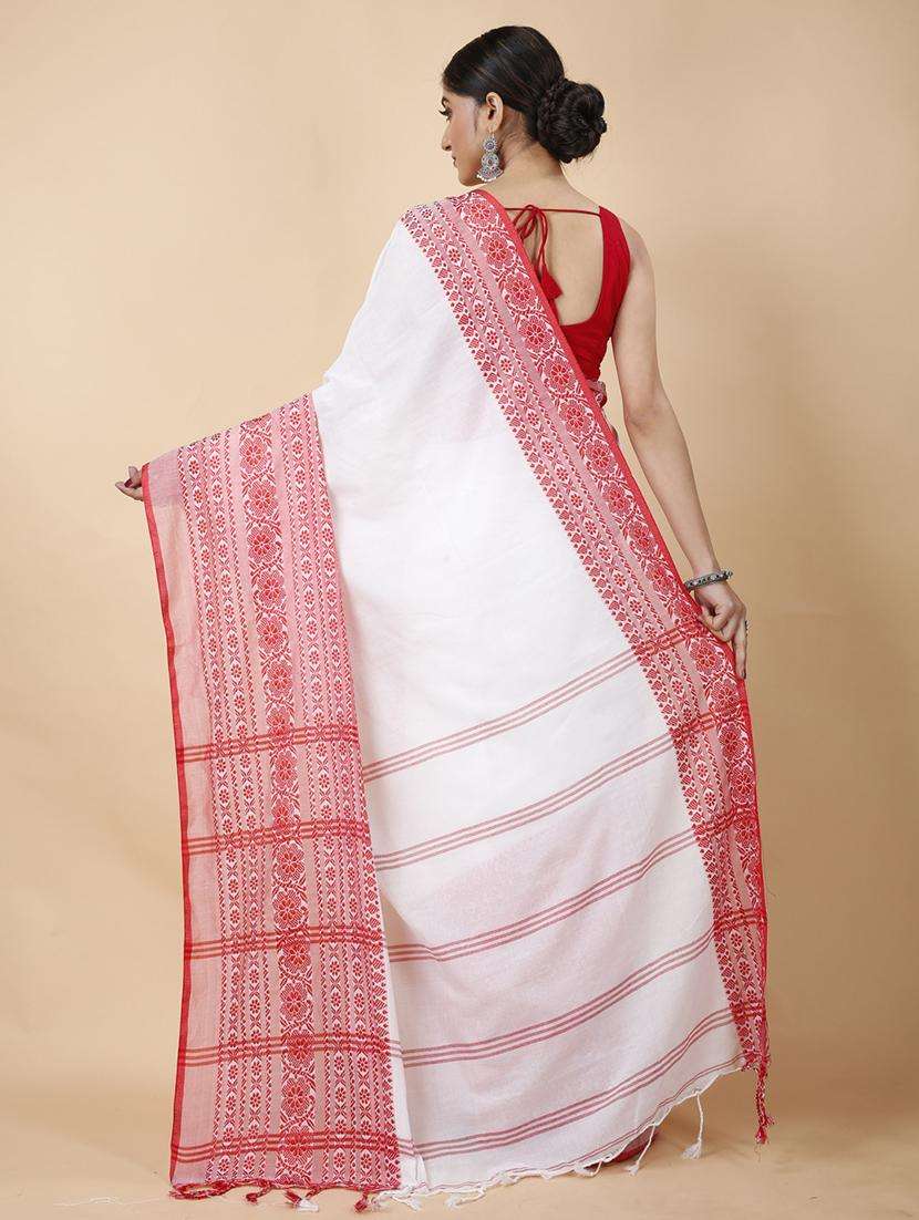 women self design handloom saree - 22261050 -  Standard Image - 3