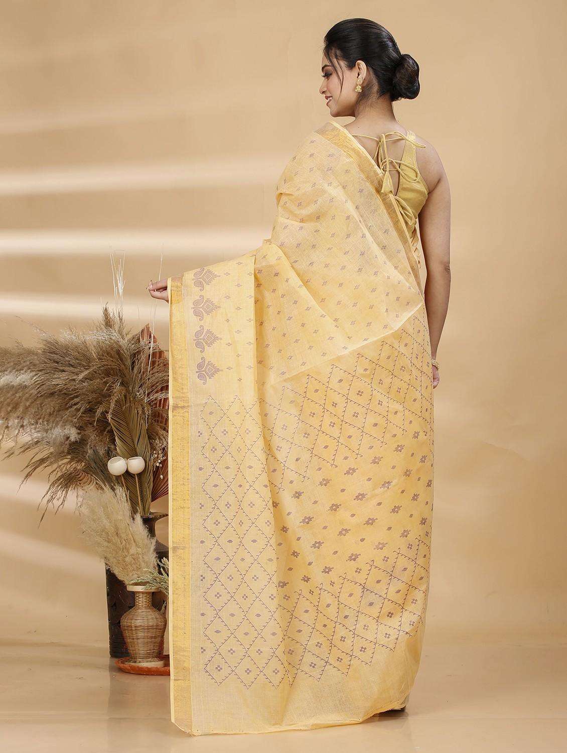 women printed handloom saree - 22261073 -  Standard Image - 3