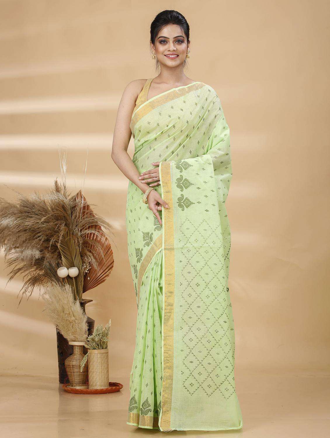 women printed handloom saree