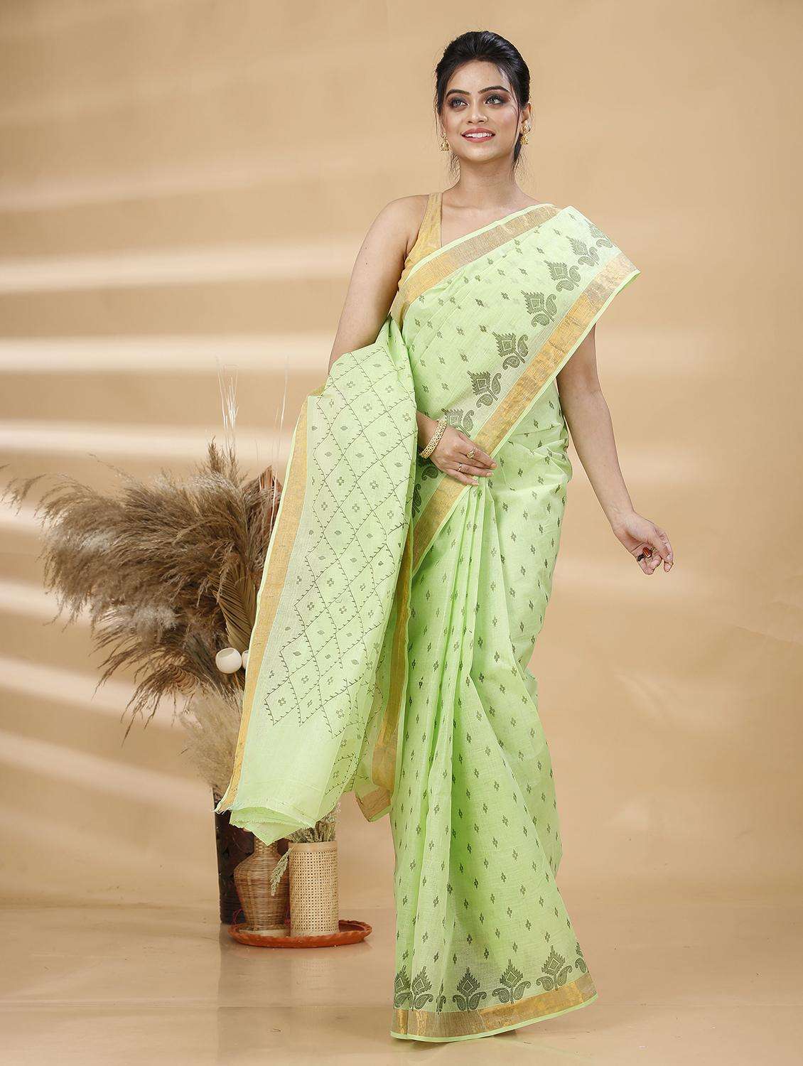 women printed handloom saree - 22261115 -  Standard Image - 3