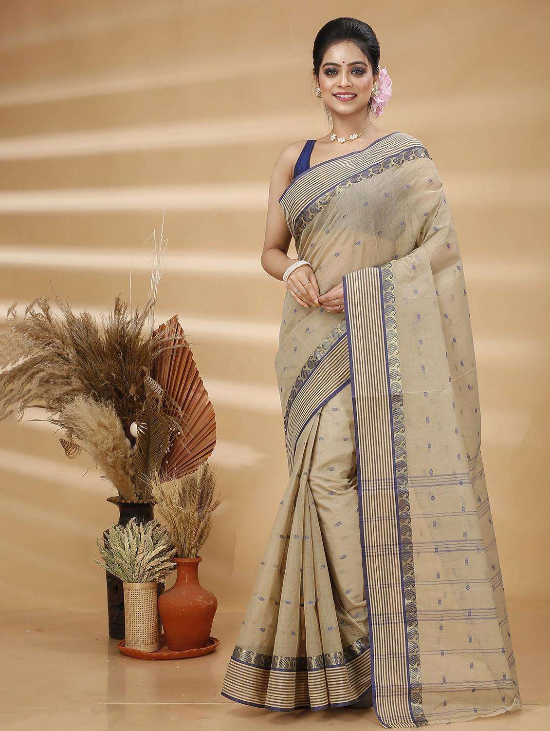 women self design handloom saree