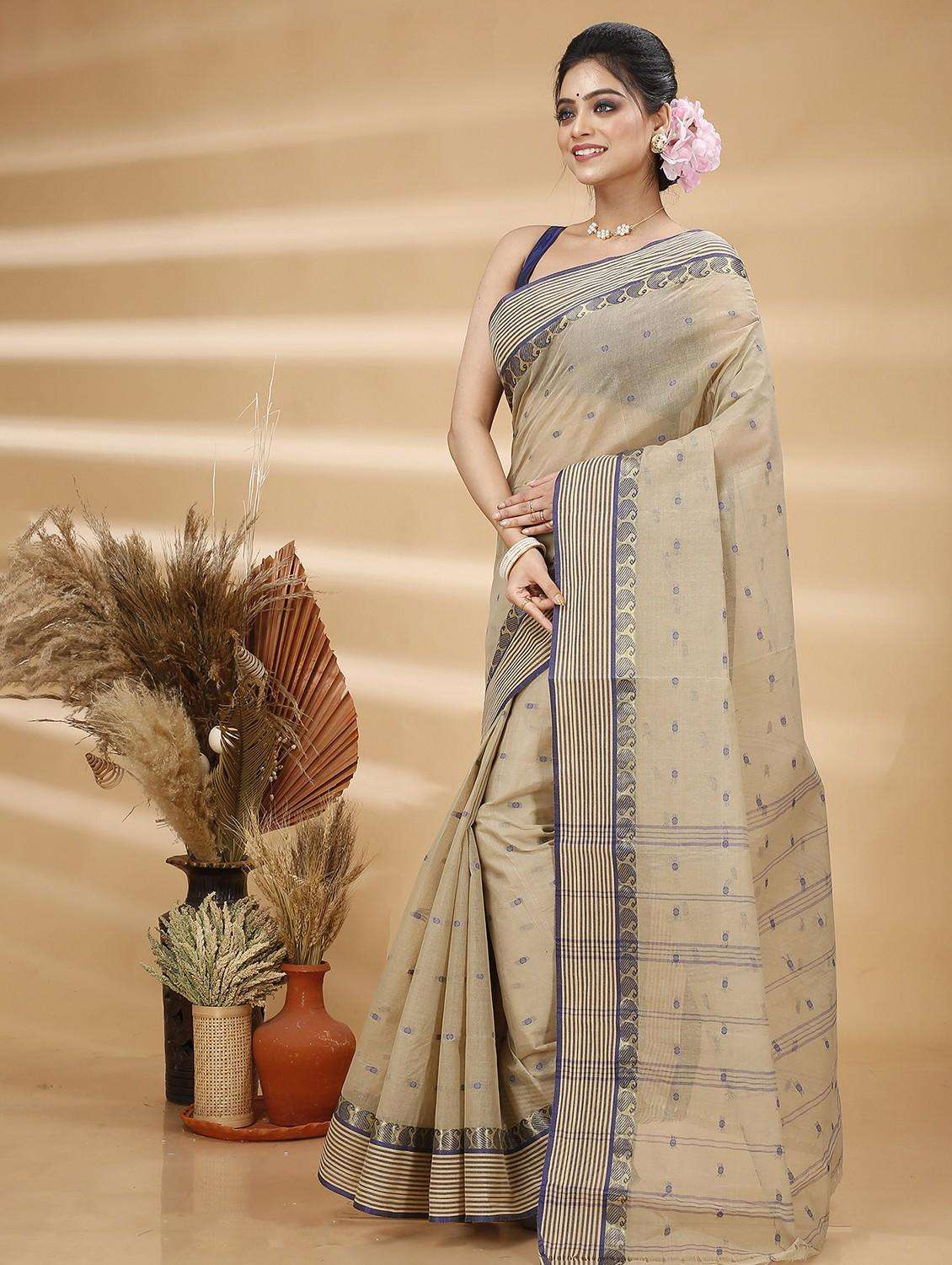 women self design handloom saree - 22261192 -  Standard Image - 3