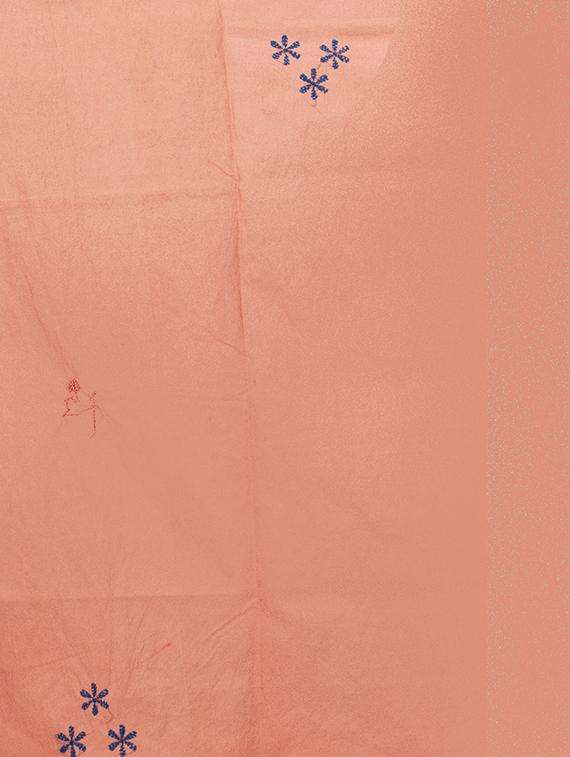 women solid with work handloom saree - 22261343 -  Standard Image - 3