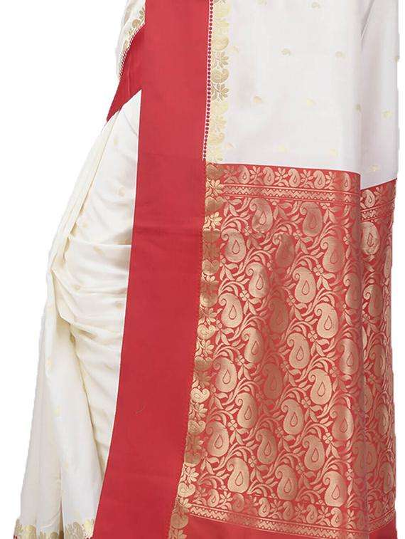 women self design bordered saree with blouse - 22261383 -  Standard Image - 3