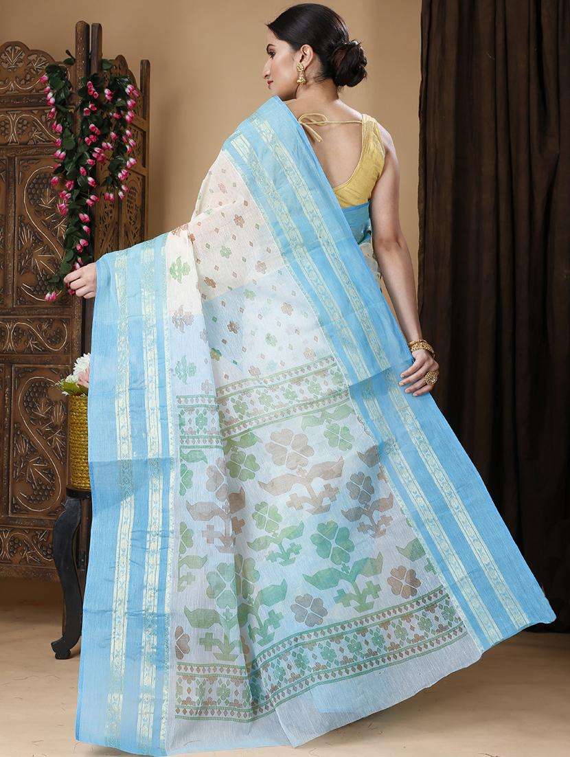 women self design handloom saree - 22261386 -  Standard Image - 3