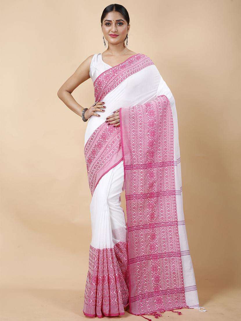 women self design handloom saree