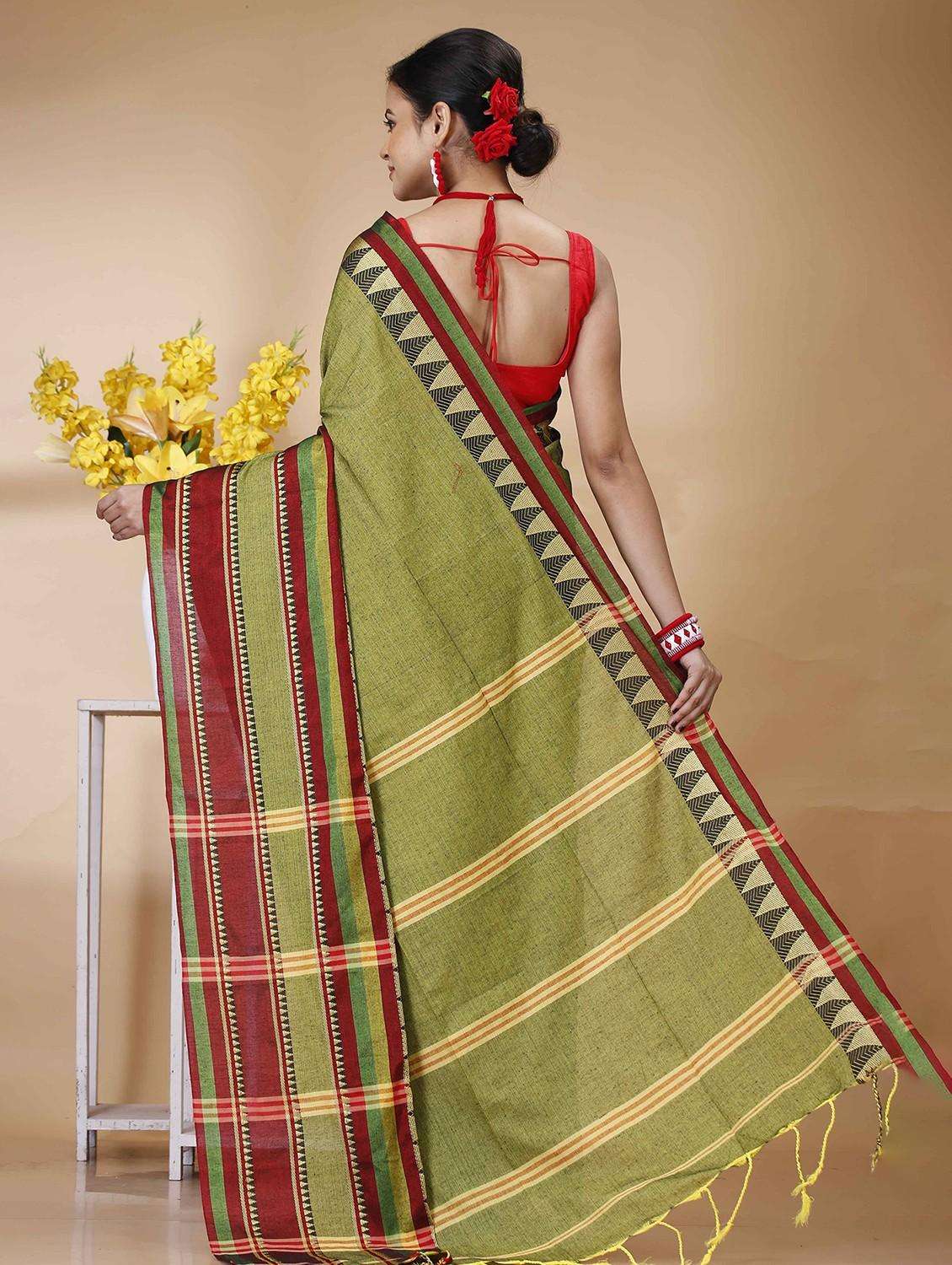 women self design handloom saree - 22261430 -  Standard Image - 3