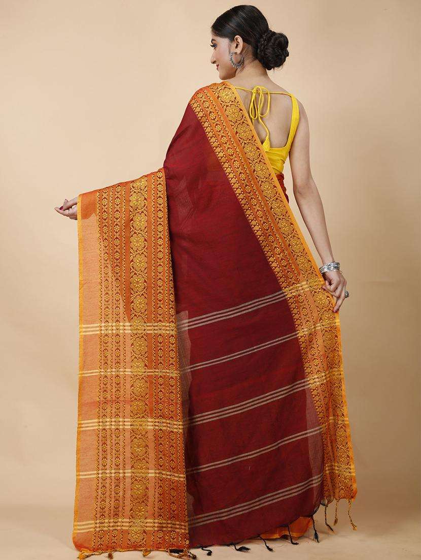 women self design handloom saree - 22261467 -  Standard Image - 3