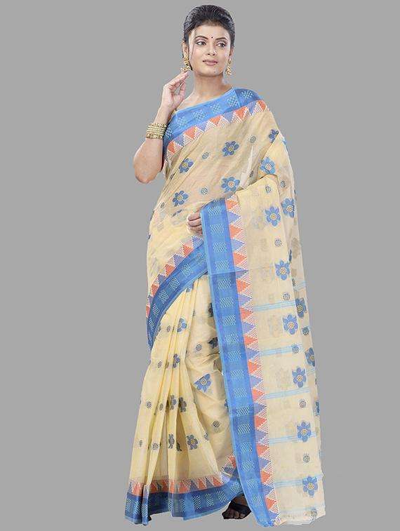 women self design handloom saree