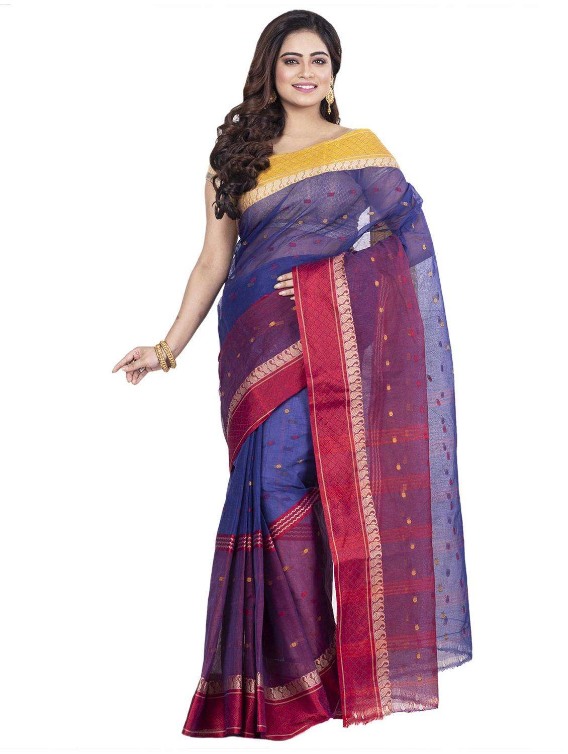 women self design handloom saree
