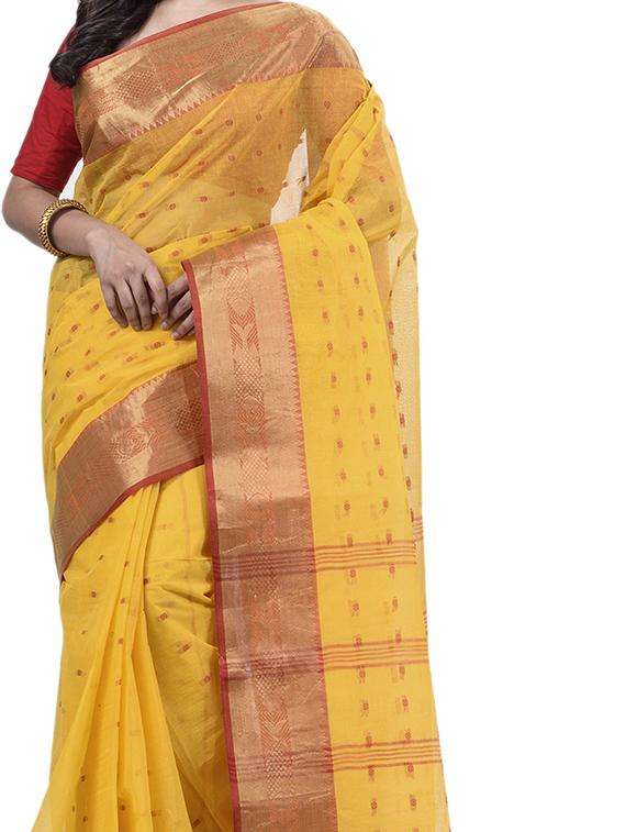 women self design handloom saree - 22261502 -  Standard Image - 3